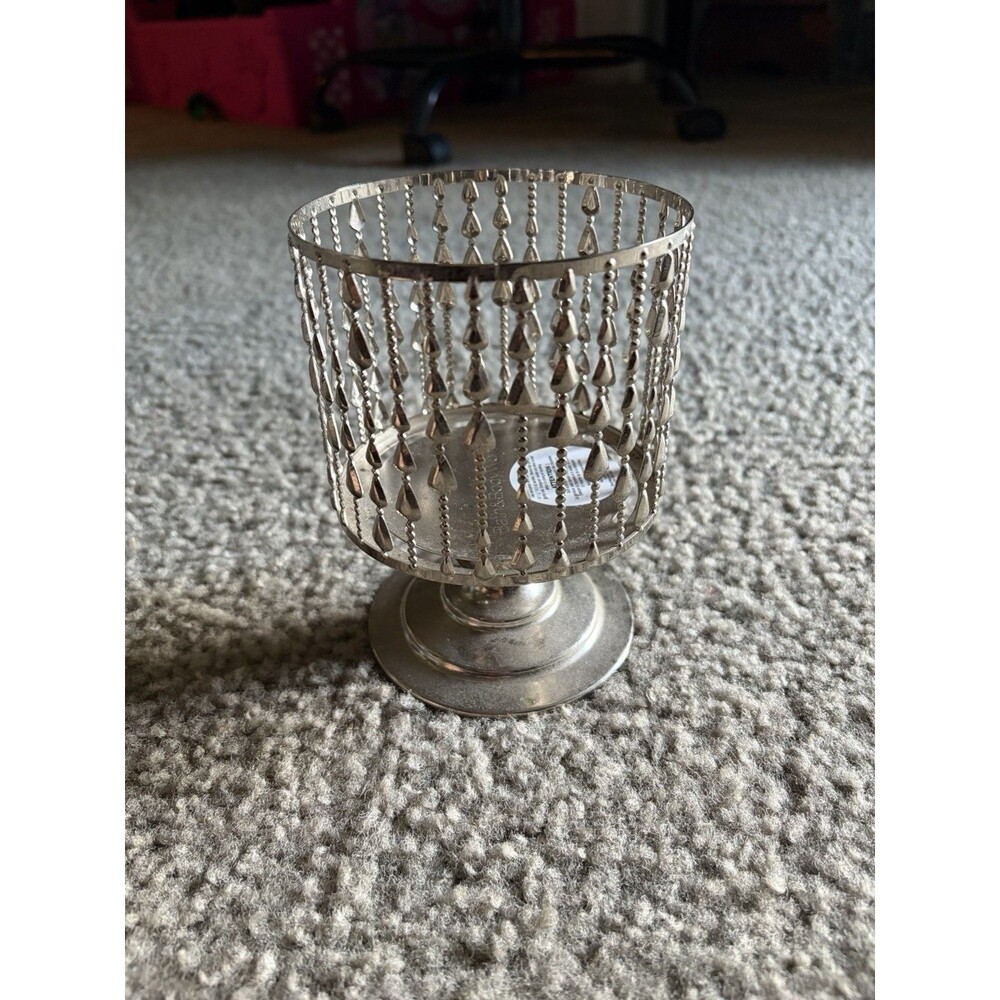 Bath & Body Works 3-Wick Pedestal Candle Holder Beaded